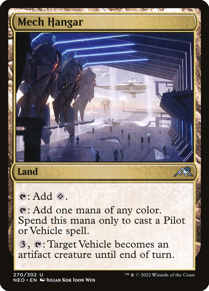 Mech Hangar 270 (Kamigawa: Neon Dynasty)  - Foil | Good Games Adelaide SA