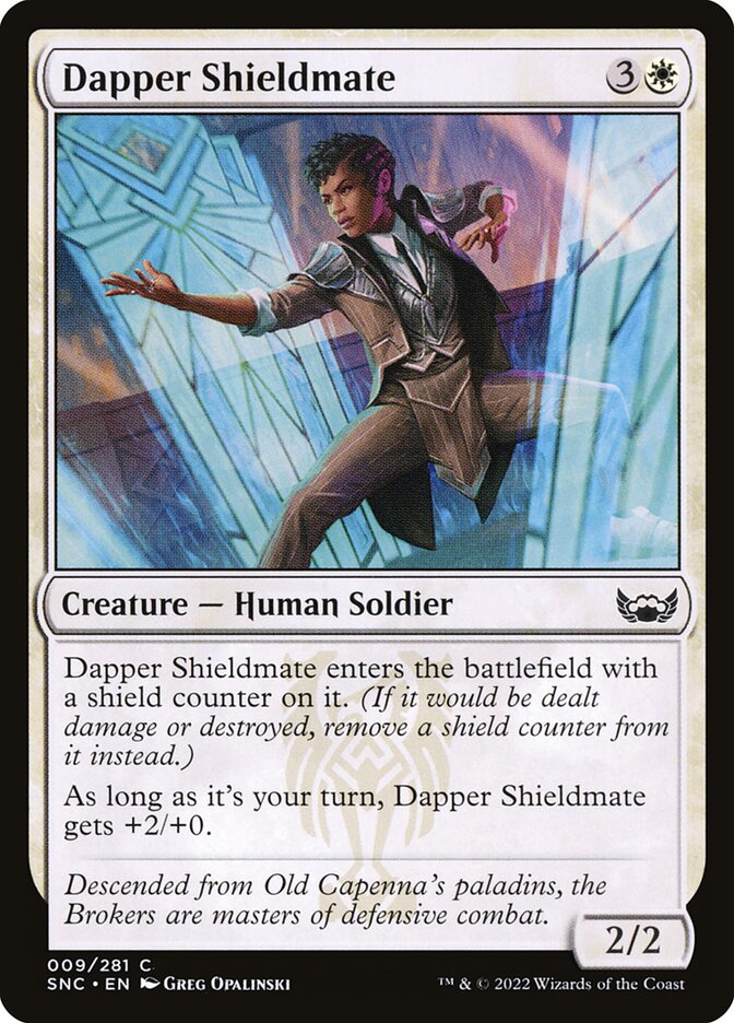 Dapper Shieldmate 9 (Streets of New Capenna)  - Foil | Good Games Adelaide SA