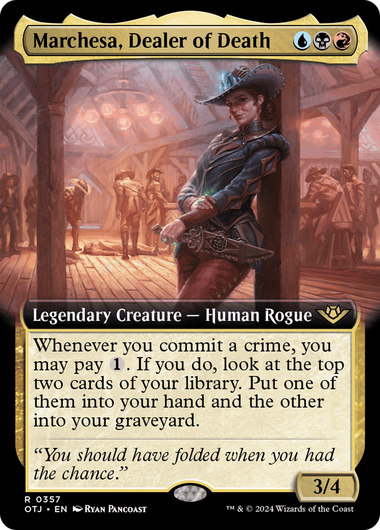 Marchesa, Dealer of Death (Extended Art) [Outlaws of Thunder Junction] | Good Games Adelaide SA