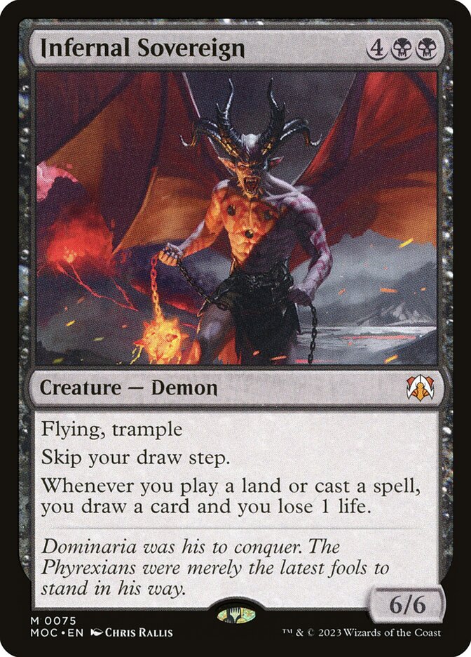 Infernal Sovereign 75 (Commander: March of the Machine)  | Good Games Adelaide SA
