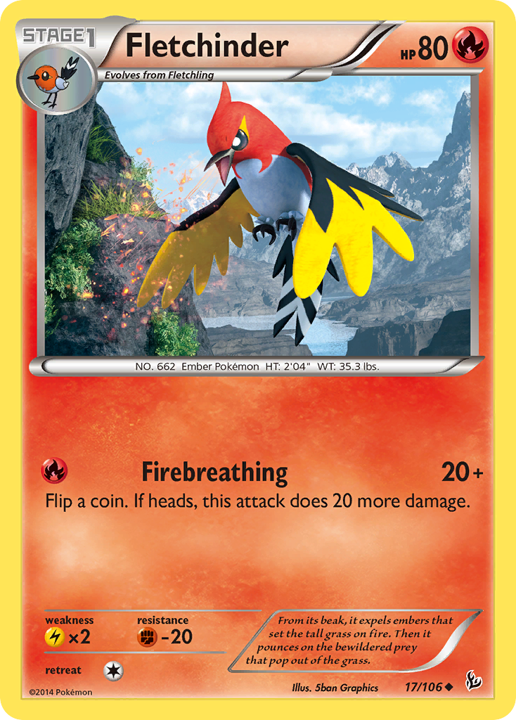 Fletchinder (17/106) [XY: Flashfire] | Good Games Adelaide SA