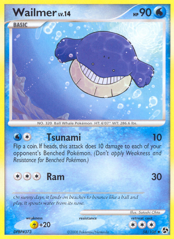 Wailmer (58/106) [Diamond & Pearl: Great Encounters] | Good Games Adelaide SA