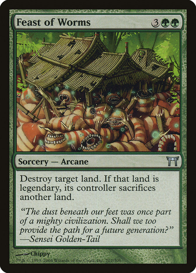 Feast of Worms 207 (Champions of Kamigawa)  - Foil | Good Games Adelaide SA