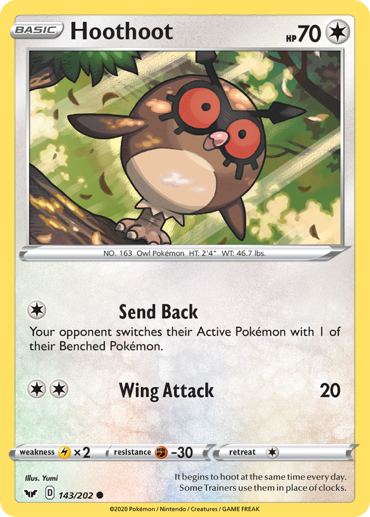 Hoothoot (143/202) [Sword & Shield: Base Set] | Good Games Adelaide SA
