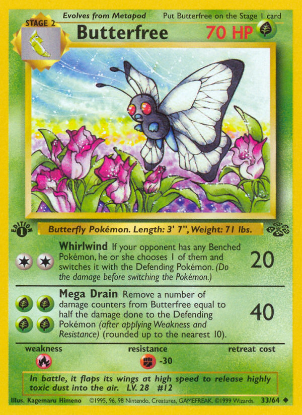 Butterfree (33/64) [Jungle 1st Edition] | Good Games Adelaide SA