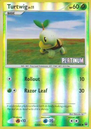 Turtwig (77/100) [Burger King Promos: 2009 Collection] | Good Games Adelaide SA