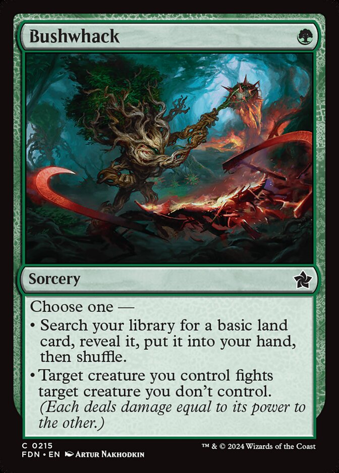 Bushwhack 215 (Foundations)  - Foil | Good Games Adelaide SA