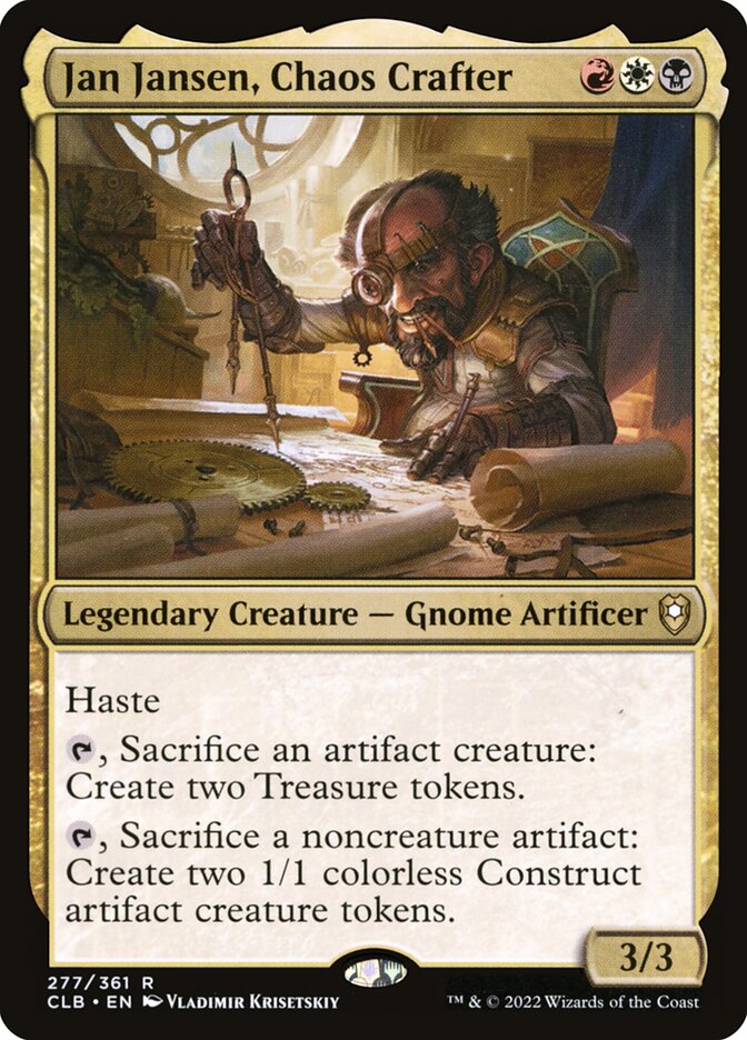 Jan Jansen Chaos Crafter 277 (Commander Legends: Battle for Baldur's Gate)  - Foil | Good Games Adelaide SA