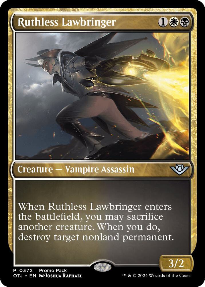 Ruthless Lawbringer 372 (Promo Pack: Outlaws of Thunder Junction)  - Foil | Good Games Adelaide SA