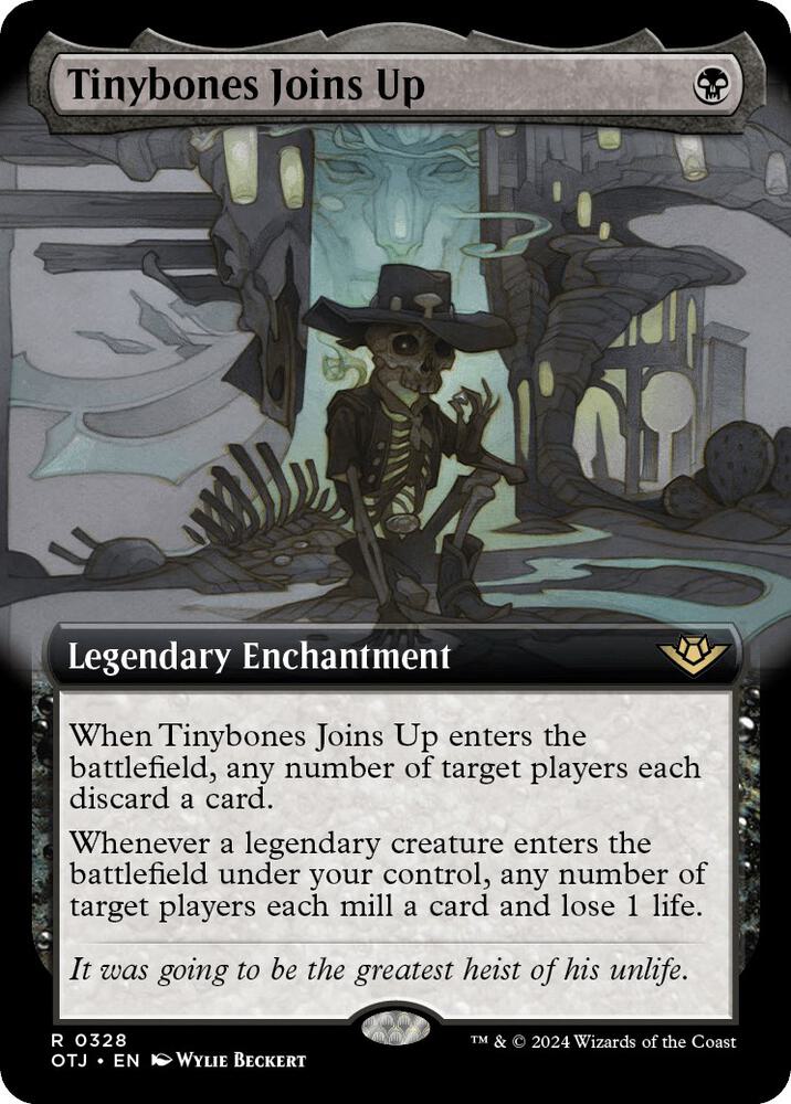 Tinybones Joins Up 328/286 (Outlaws of Thunder Junction)  - Extended Art Foil | Good Games Adelaide SA