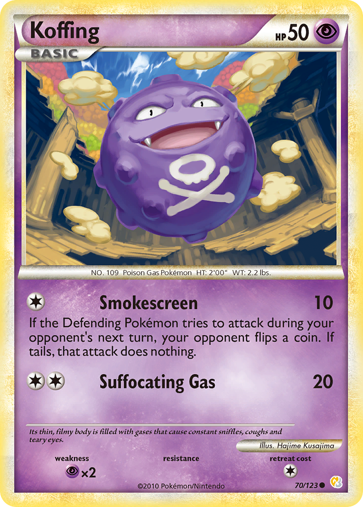 Koffing (70/123) [HeartGold & SoulSilver: Base Set] | Good Games Adelaide SA