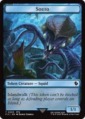 Spirit // Squid Double-Sided Token [FINAL FANTASY Commander Tokens] | Good Games Adelaide SA