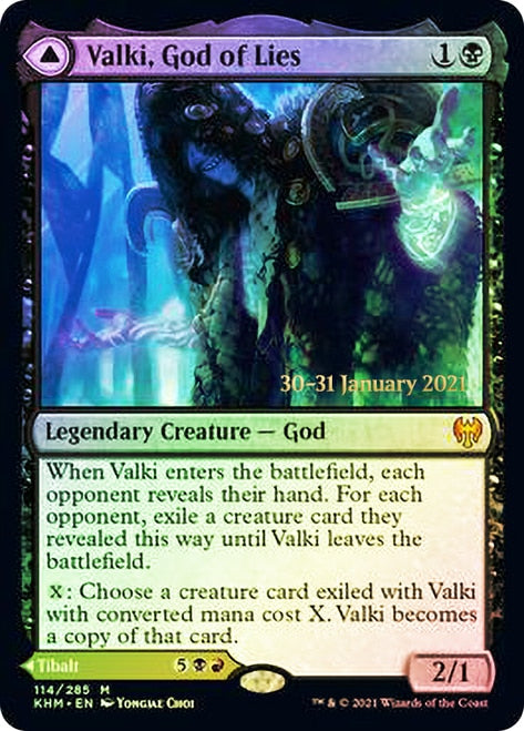 Valki, God of Lies // Tibalt, Cosmic Impostor  [Kaldheim Prerelease Promos] | Good Games Adelaide SA