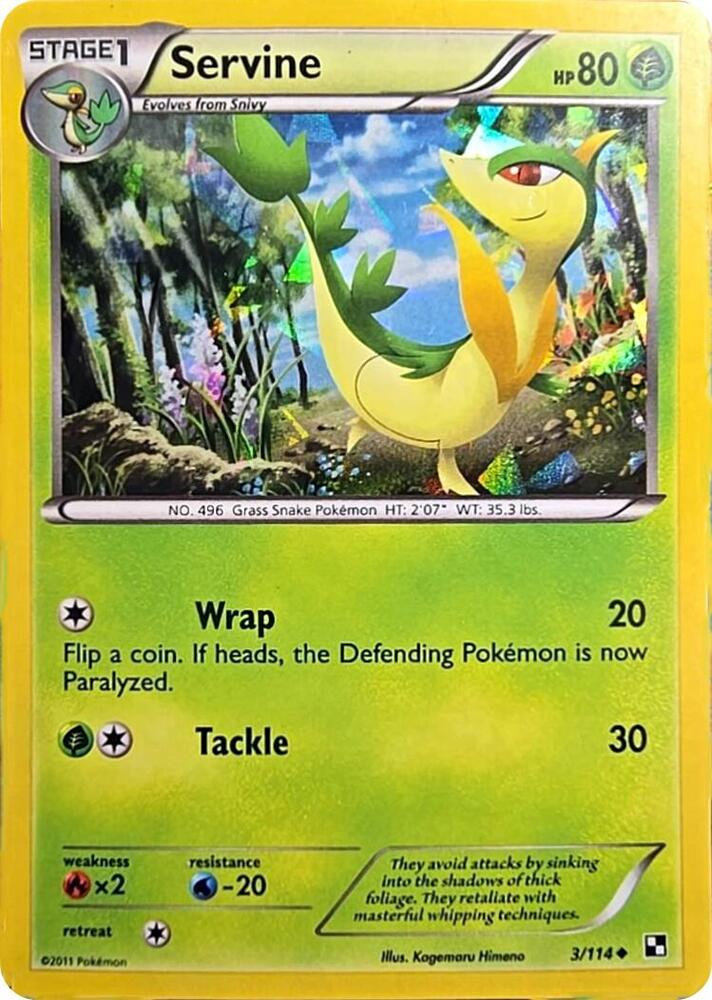 Servine 003/114 (Miscellaneous Cards & Products)  - Cracked Ice Holofoil | Good Games Adelaide SA