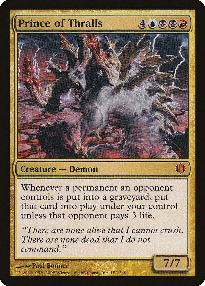 Prince of Thralls 182 (Shards of Alara)  - Foil | Good Games Adelaide SA