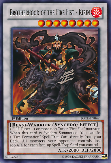 Brotherhood of the Fire Fist - Kirin [JOTL-EN042] Rare | Good Games Adelaide SA