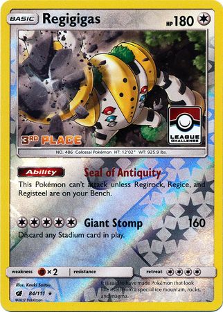 Regigigas (84/111) (League Promo 3rd Place) [Sun & Moon: Crimson Invasion] | Good Games Adelaide SA