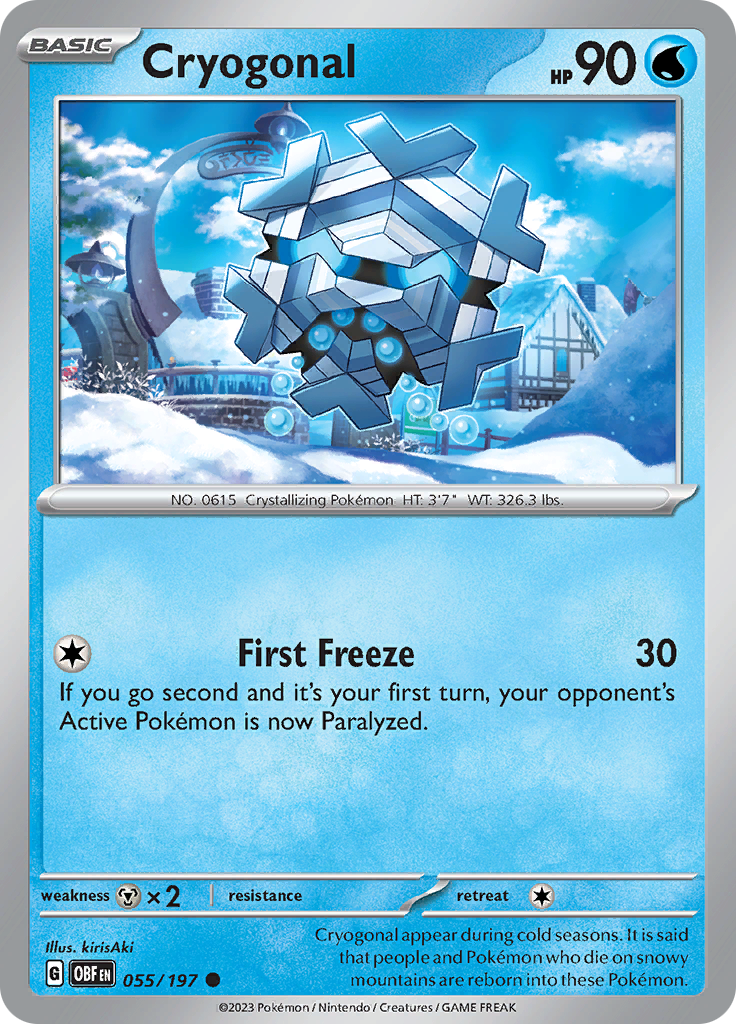 Cryogonal (055/197) [Scarlet & Violet: Obsidian Flames] | Good Games Adelaide SA
