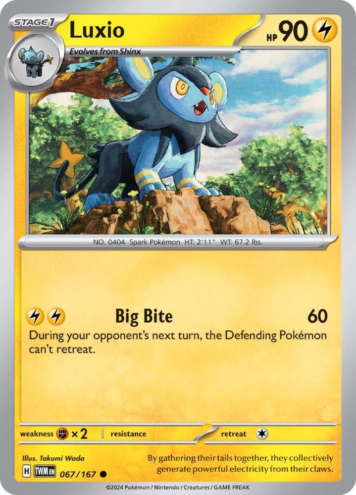 Luxio 067/167 (SV06: Twilight Masquerade)  | Good Games Adelaide SA