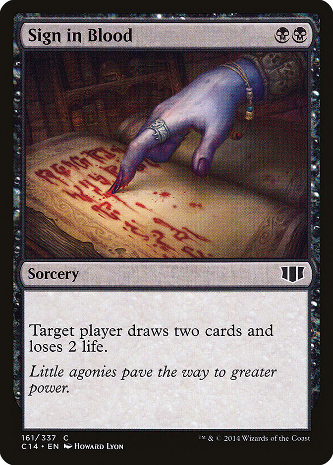 Sign in Blood [Commander 2014] | Good Games Adelaide SA