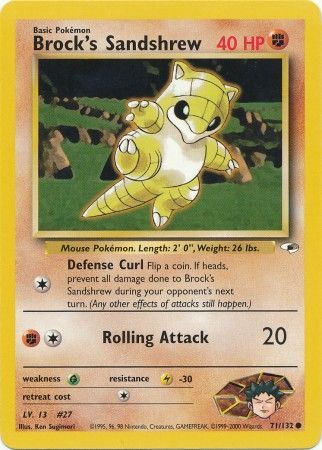 Brock's Sandshrew (71/132) [Gym Heroes Unlimited] | Good Games Adelaide SA