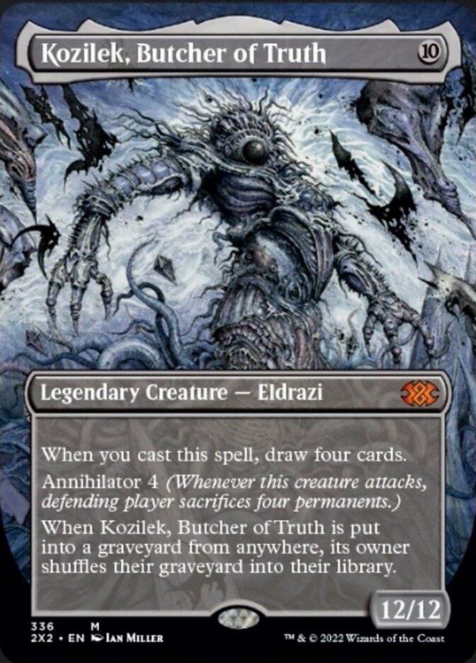 Kozilek, Butcher of Truth (Borderless Alternate Art) [Double Masters 2022] | Good Games Adelaide SA