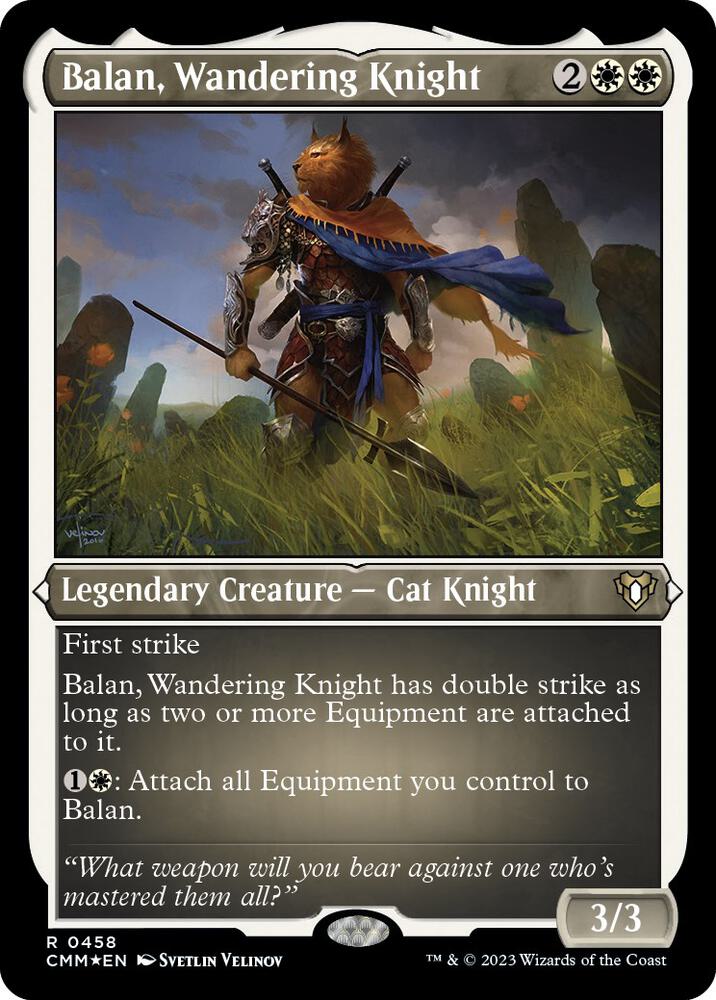 Balan, Wandering Knight 458 (Commander Masters)  - Foil | Good Games Adelaide SA
