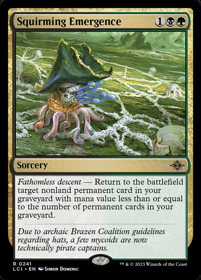 Squirming Emergence 241 (The Lost Caverns of Ixalan)  - Foil | Good Games Adelaide SA