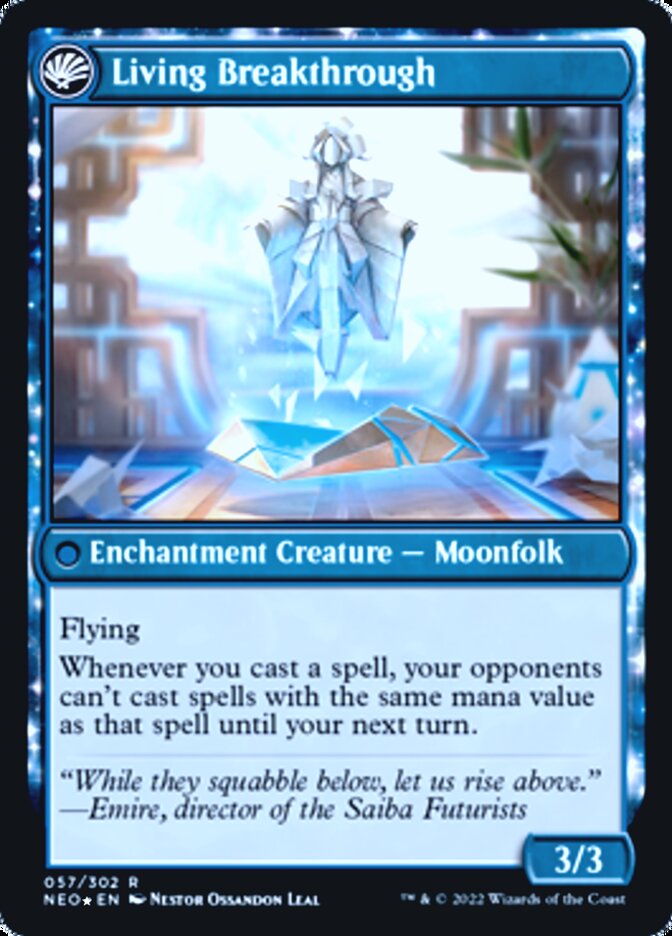 Inventive Iteration // Living Breakthrough [Kamigawa: Neon Dynasty Prerelease Promos] | Good Games Adelaide SA