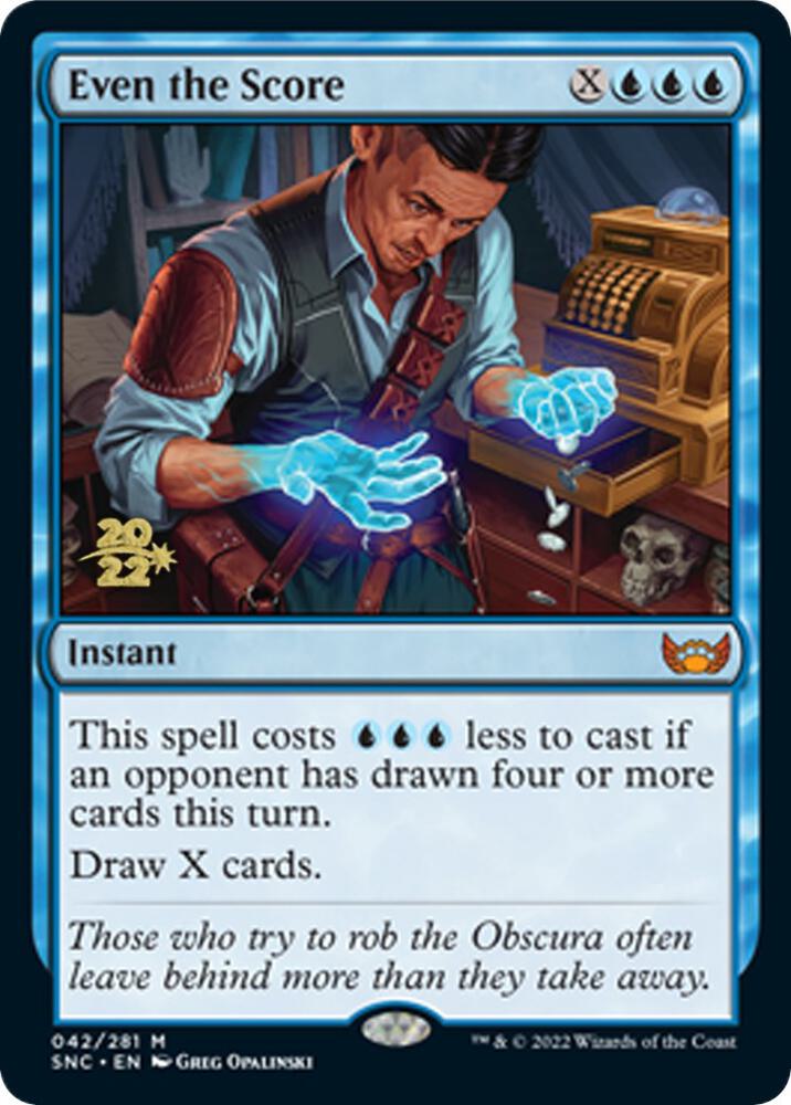 Even the Score 42 (Prerelease Cards)  - Foil | Good Games Adelaide SA