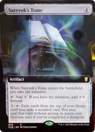 Sarevok's Tome (Extended Art) [Commander Legends: Battle for Baldur's Gate] | Good Games Adelaide SA