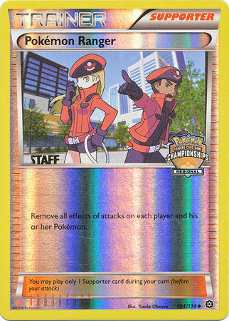 Pokemon Ranger (104/114) (Regional Championship Promo Staff) [XY: Steam Siege] | Good Games Adelaide SA