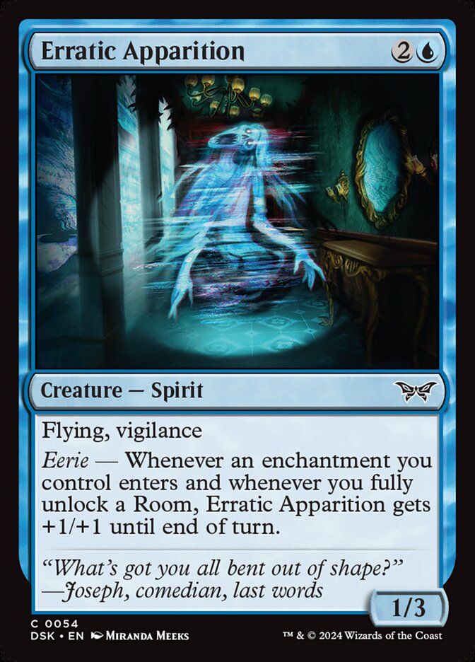 Erratic Apparition 54 (Duskmourn: House of Horror)  | Good Games Adelaide SA