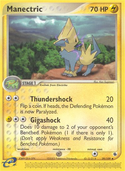 Manectric (39/109) [EX: Ruby & Sapphire] | Good Games Adelaide SA