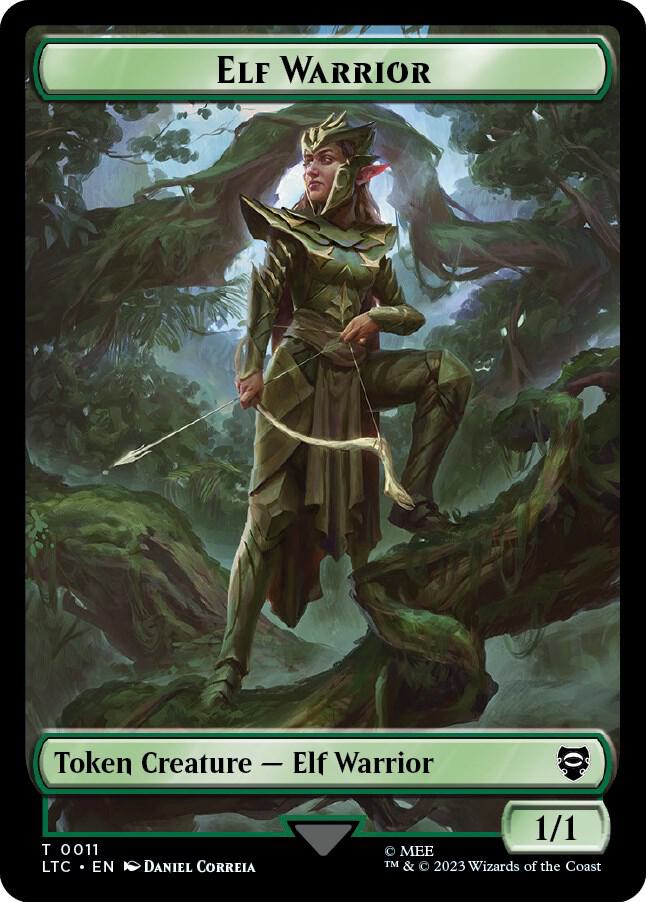 Elf Warrior Insect Double Sided Token 11 // 12 (Commander: The Lord of the Rings: Tales of Middle-earth)  | Good Games Adelaide SA