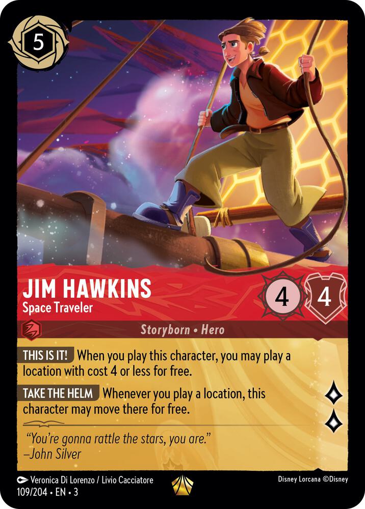 Jim Hawkins Space Traveler 109/204 (Into the Inklands)  | Good Games Adelaide SA