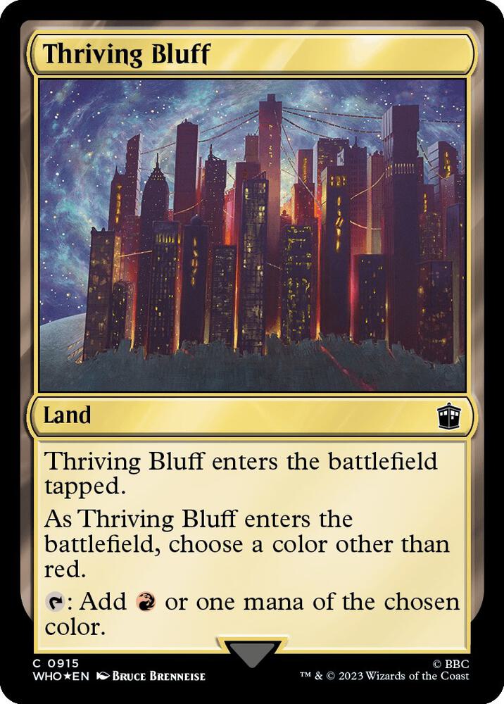 Thriving Bluff 915 (Universes Beyond: Doctor Who)  - Foil | Good Games Adelaide SA