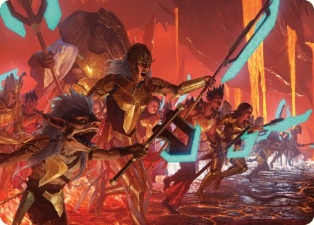 Roar of Resistance Art Card [Phyrexia: All Will Be One Art Series] | Good Games Adelaide SA