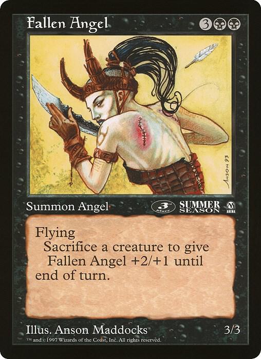 Fallen Angel 3rd Place Arena League  (Oversize Cards)  | Good Games Adelaide SA