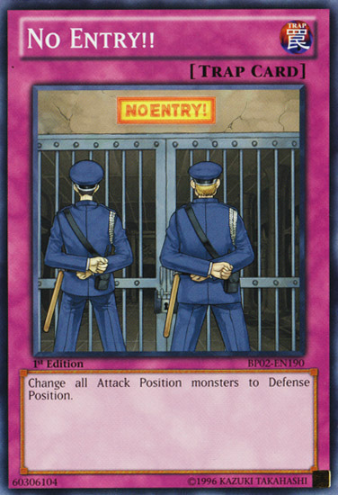 No Entry!! [BP02-EN190] Common | Good Games Adelaide SA