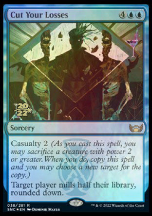 Cut Your Losses [Streets of New Capenna Prerelease Promos] | Good Games Adelaide SA