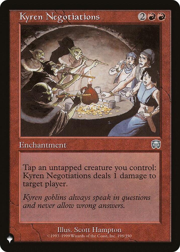 Kyren Negotiations 198/350 (The List Reprints)  | Good Games Adelaide SA