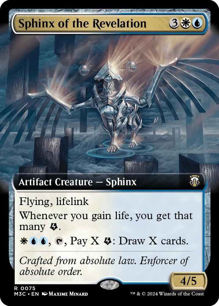 Sphinx of the Revelation 75/411 (Commander: Modern Horizons 3)  - Extended Art Ripple Foil | Good Games Adelaide SA