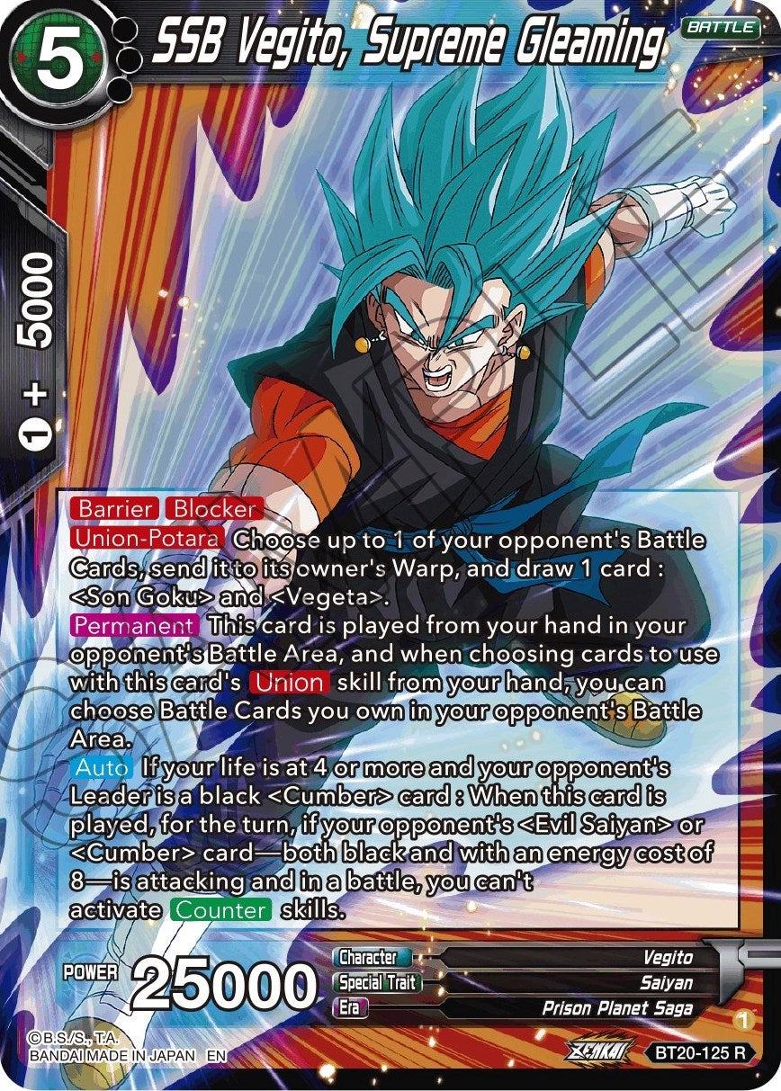 SSB Vegito, Supreme Gleaming (BT20-125) [Power Absorbed] | Good Games Adelaide SA