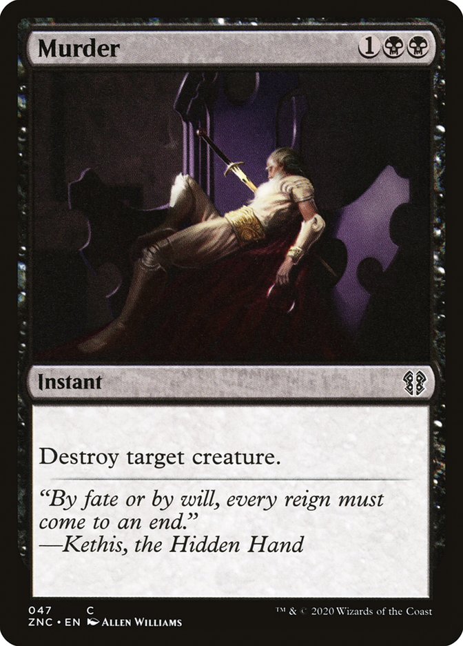 Murder [Zendikar Rising Commander] | Good Games Adelaide SA