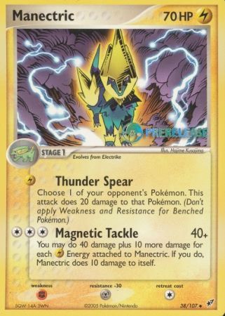 Manectric EX (38/107) (Deoxys Prerelease Promo) [Nintendo: Black Star Promos] | Good Games Adelaide SA