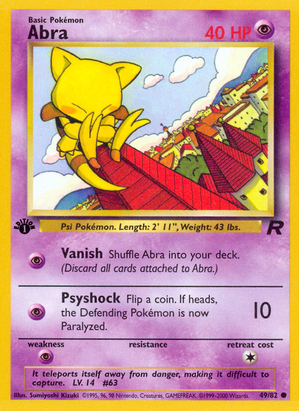 Abra (49/82) [Team Rocket 1st Edition] | Good Games Adelaide SA