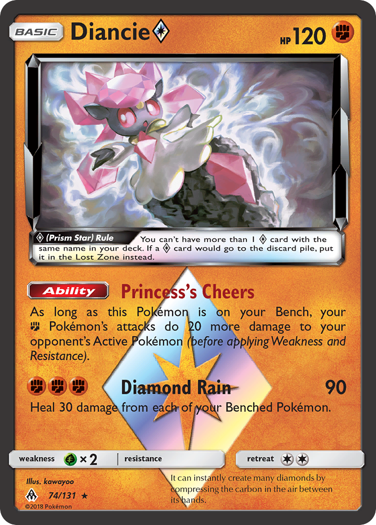 Diancie (74/131) (Prism Star) [Sun & Moon: Forbidden Light] | Good Games Adelaide SA