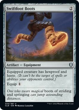 Swiftfoot Boots 339 (Commander Legends: Battle for Baldur's Gate)  - Foil | Good Games Adelaide SA
