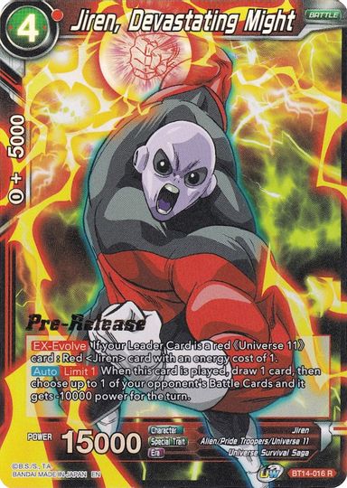 Jiren, Devastating Might (BT14-016) [Cross Spirits Prerelease Promos] | Good Games Adelaide SA